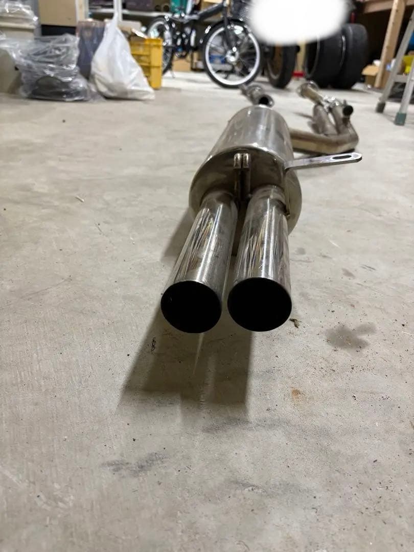 ケンメリ　ヨンメリ　ステンレス製デュアルテールマフラー