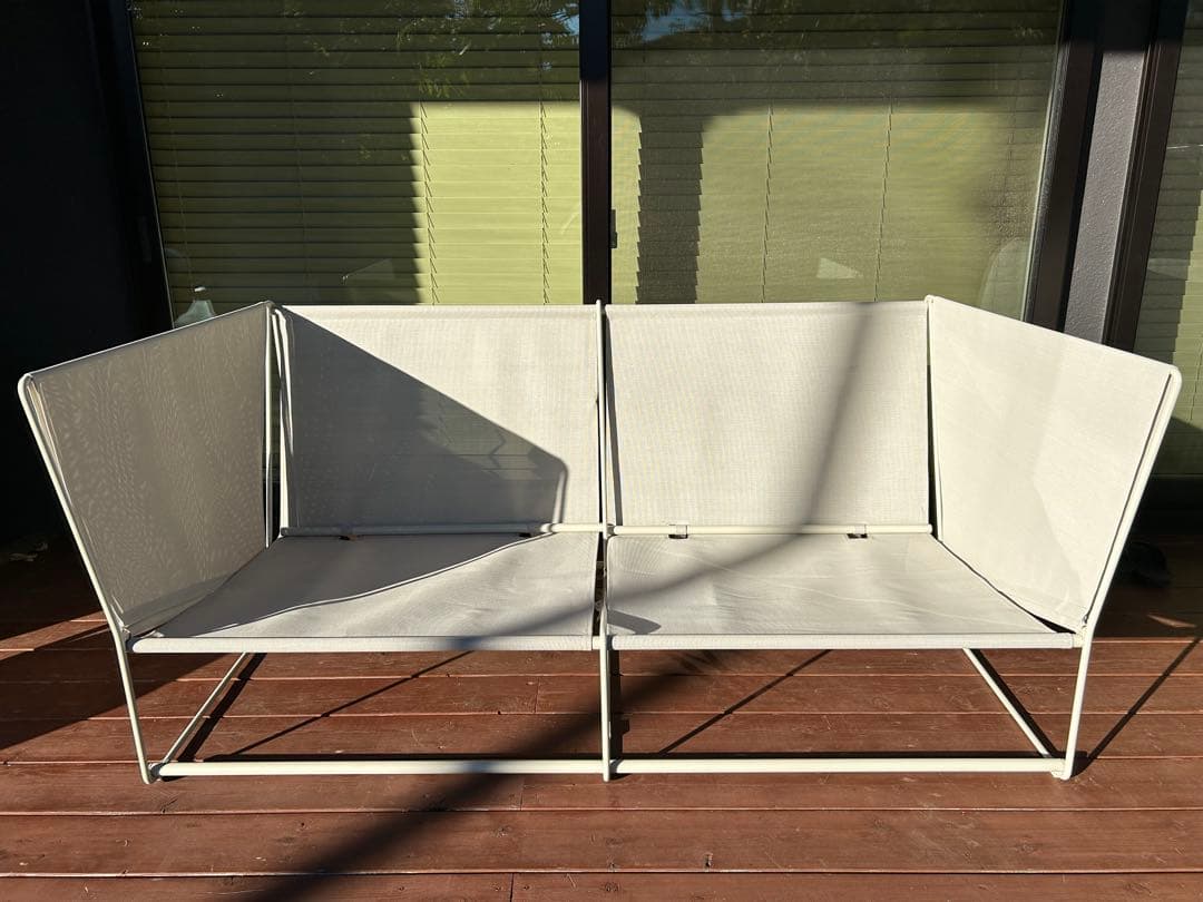 HAVSTEN ハーヴステン 2人掛けソファ 屋外用, ベージュ