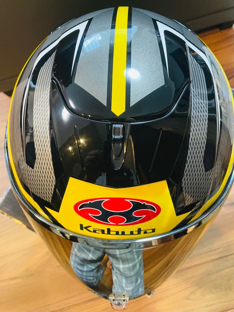 KABUTO エアロブレード5 ブラック イエロー フルフェイス Mサイズ