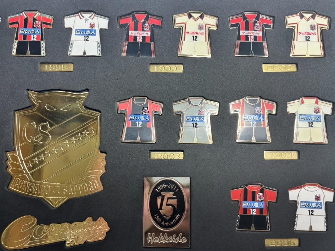 【希少】北海道コンサドーレ札幌 1996-2011 歴代ユニフォーム 15周年
