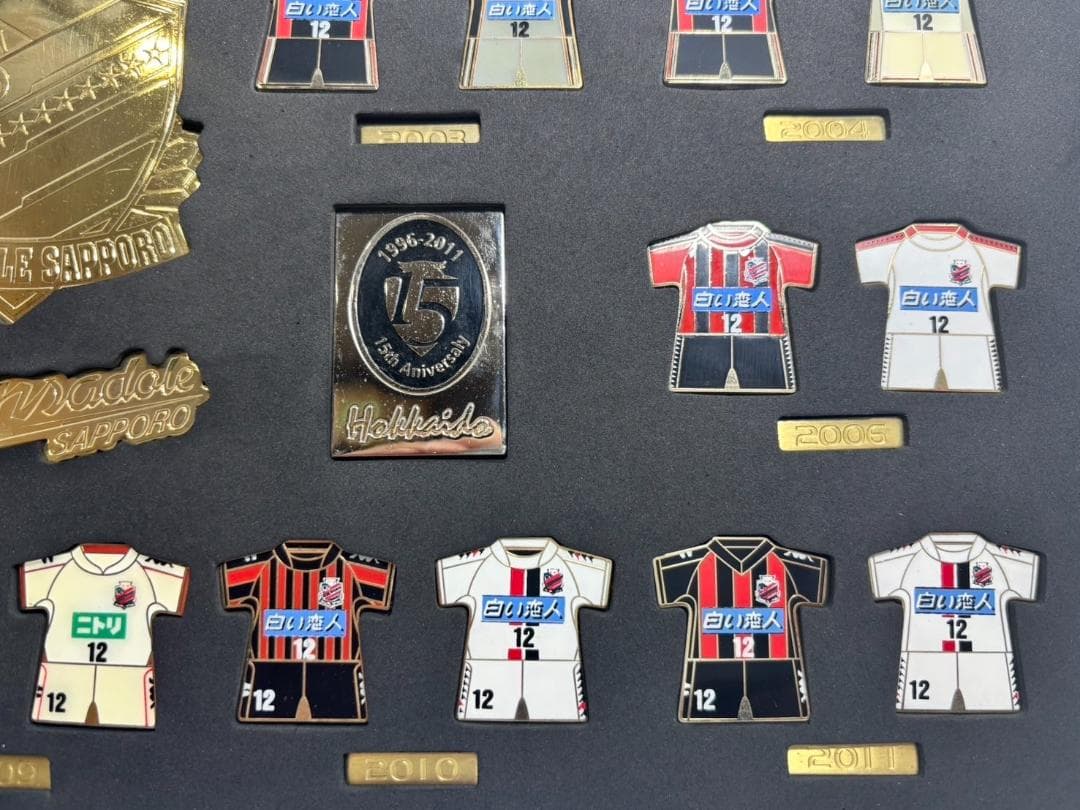 【希少】北海道コンサドーレ札幌 1996-2011 歴代ユニフォーム 15周年
