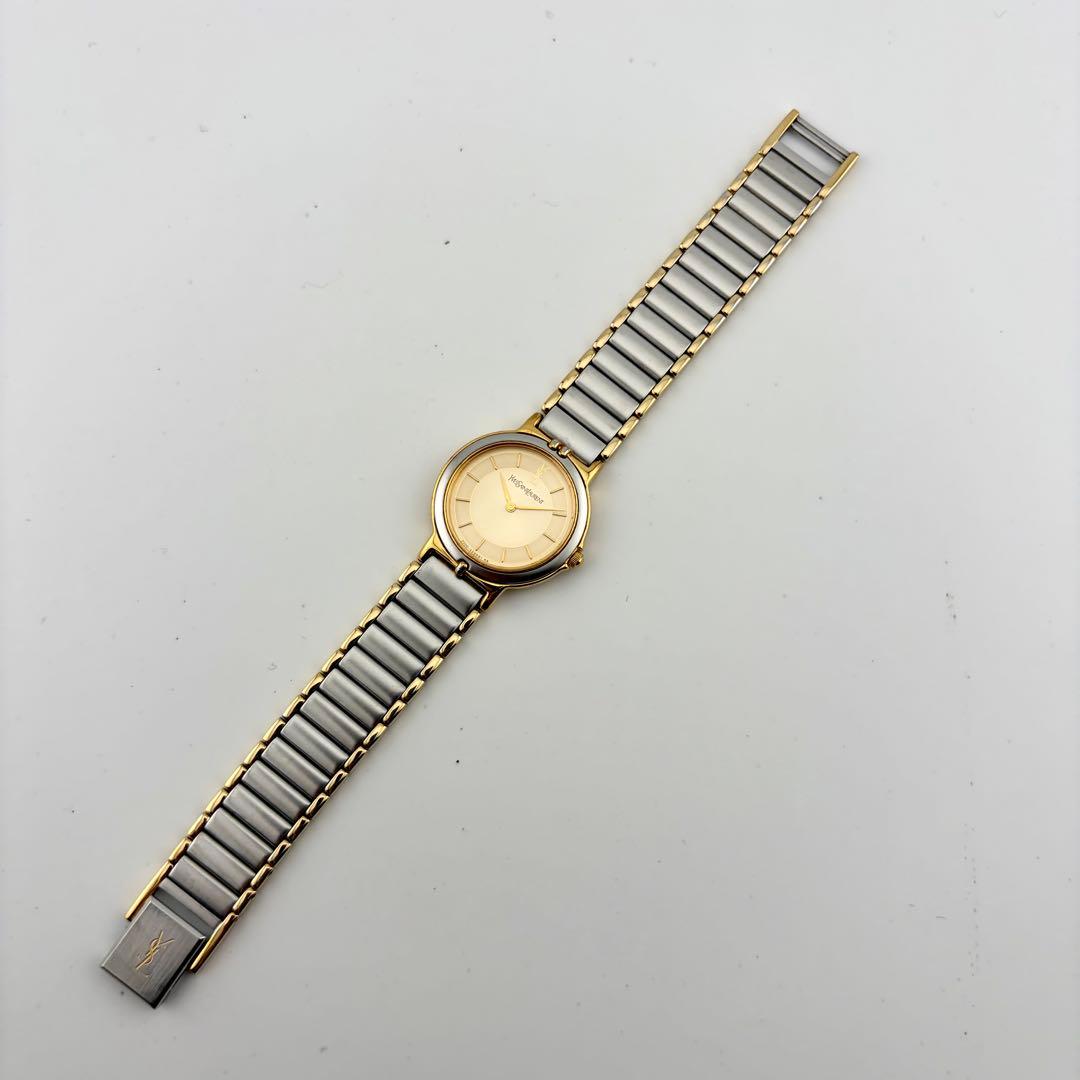 【新品電池/稼動】 サンローラン 2200-228481 腕時計 コンビ 純正