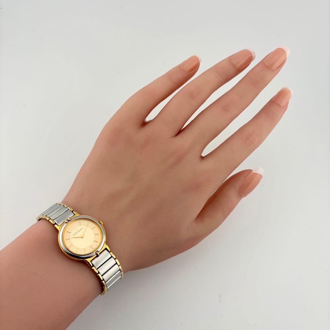 【新品電池/稼動】 サンローラン 2200-228481 腕時計 コンビ 純正