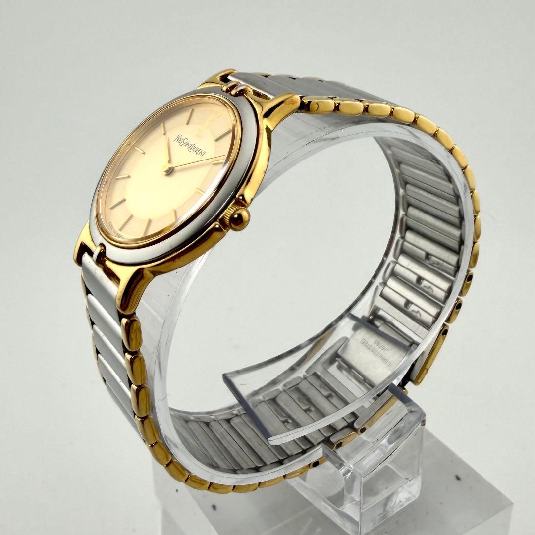 【新品電池/稼動】 サンローラン 2200-228481 腕時計 コンビ 純正