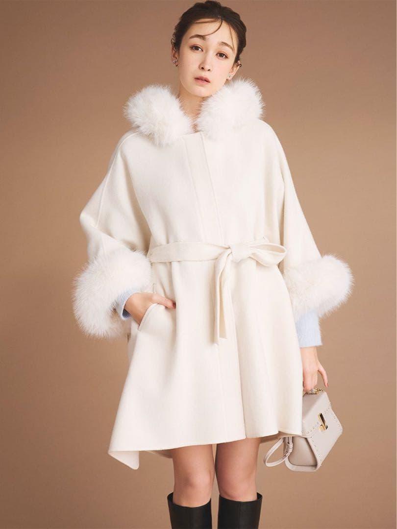 CELFORD ファーポンチョコート 2025AW