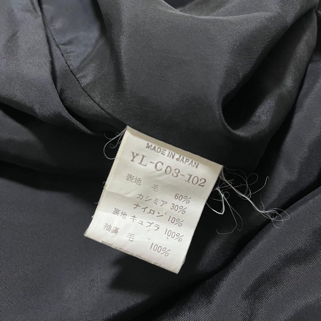 ワイズ　ヨウジヤマモト　ウール、カシミヤ　ノーボタン　コート　オーバー