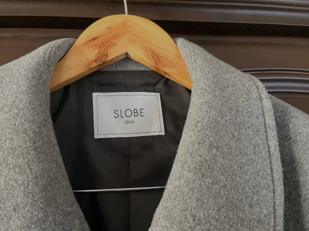 SLOBE IENA ショートPコート グレー