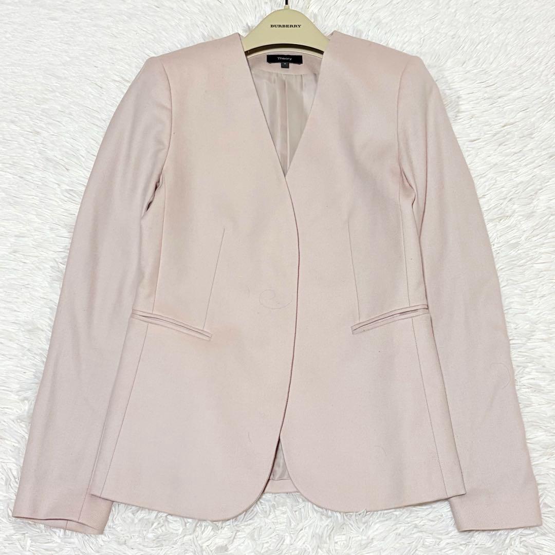 近年モデル　美品　セオリー　LINDRAYIA ノーカラー　ジャケット