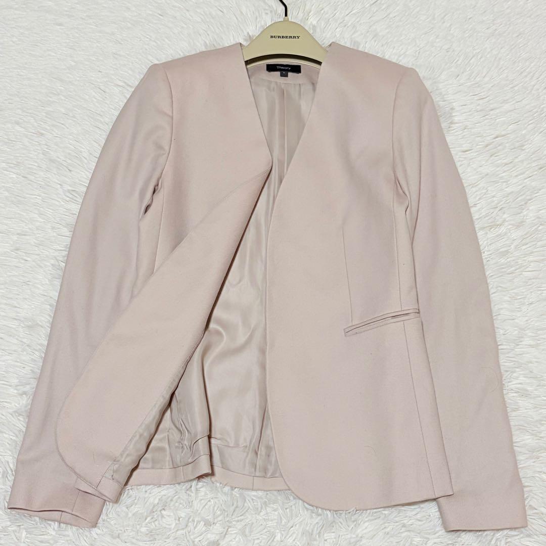 近年モデル　美品　セオリー　LINDRAYIA ノーカラー　ジャケット