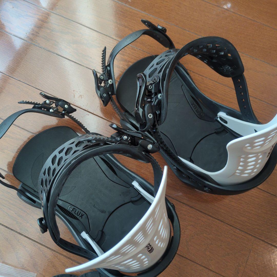 FLUX PR スノーボードビンディング ホワイト/ブラック　サイズM