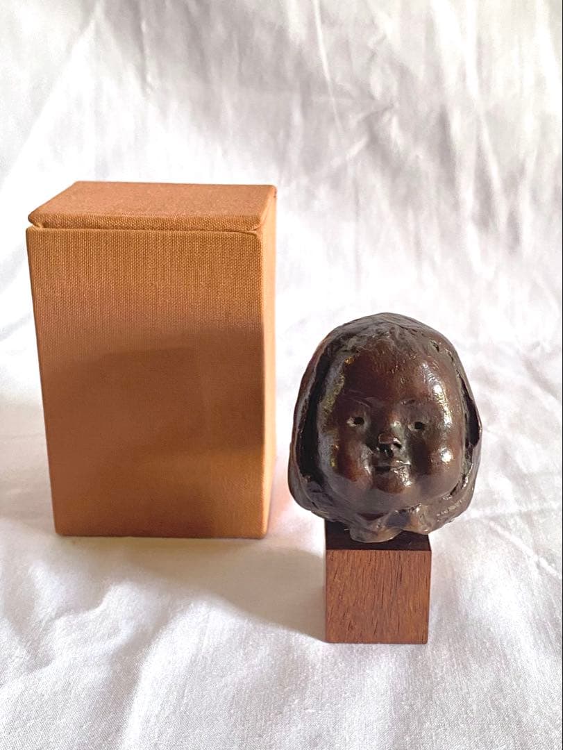 【美品】彫刻家　佐藤忠良　CHURYO SATO 少女　ブロンズ像　幼女