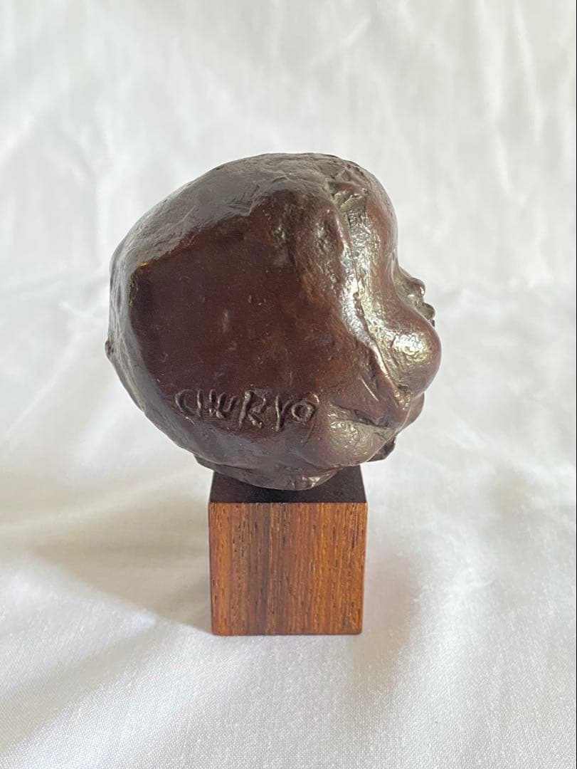 【美品】彫刻家　佐藤忠良　CHURYO SATO 少女　ブロンズ像　幼女