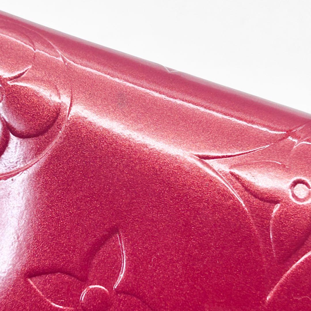 【ルイヴィトン】ミュルティクレ4 ヴェルニ レッド M91211 4連キーケース