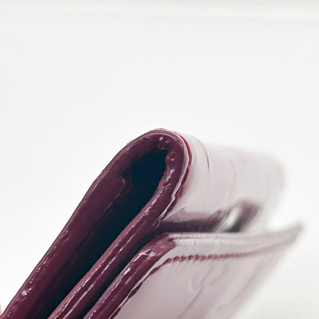 【ルイヴィトン】ミュルティクレ4 ヴェルニ レッド M91211 4連キーケース