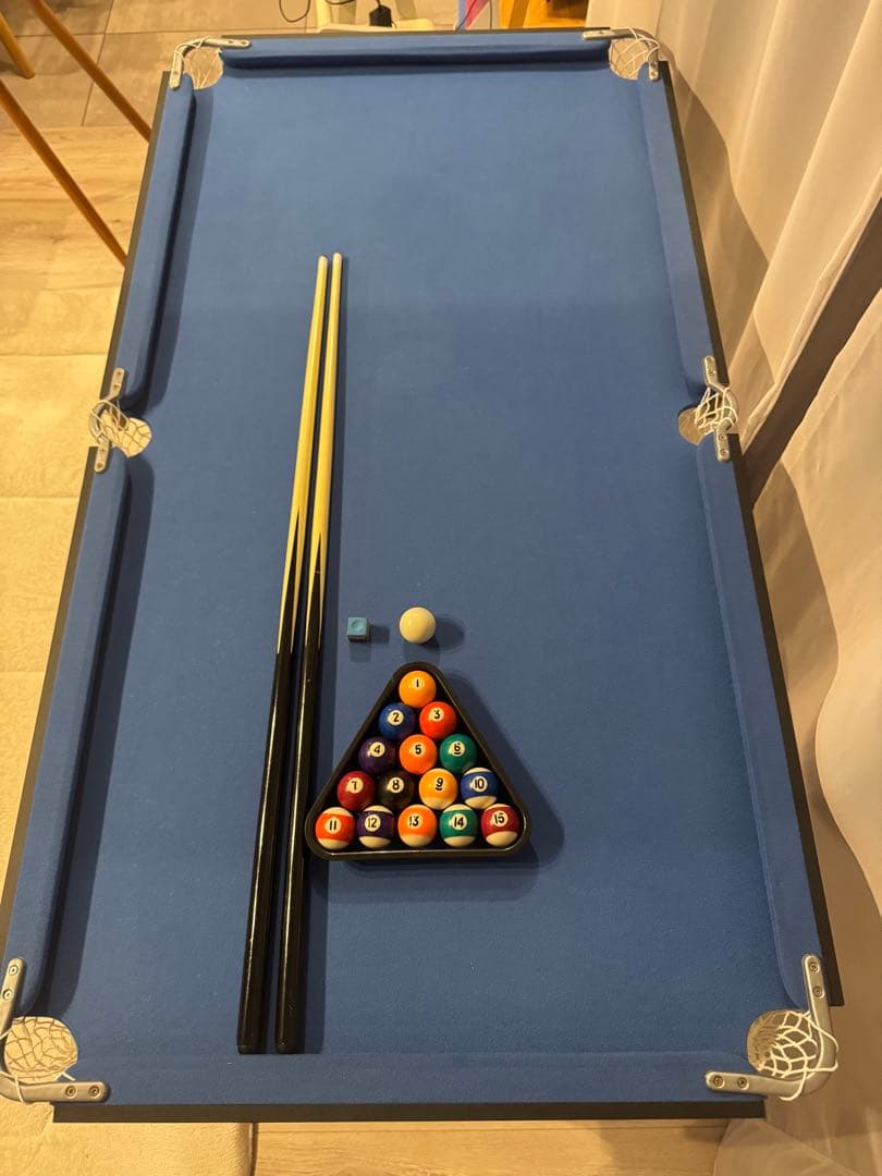 折りたたみ式　ビリヤードテーブルセット