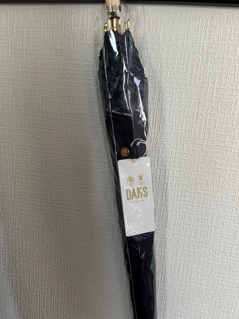 新品　DAKS 晴雨兼用傘　ネイビー　チェック