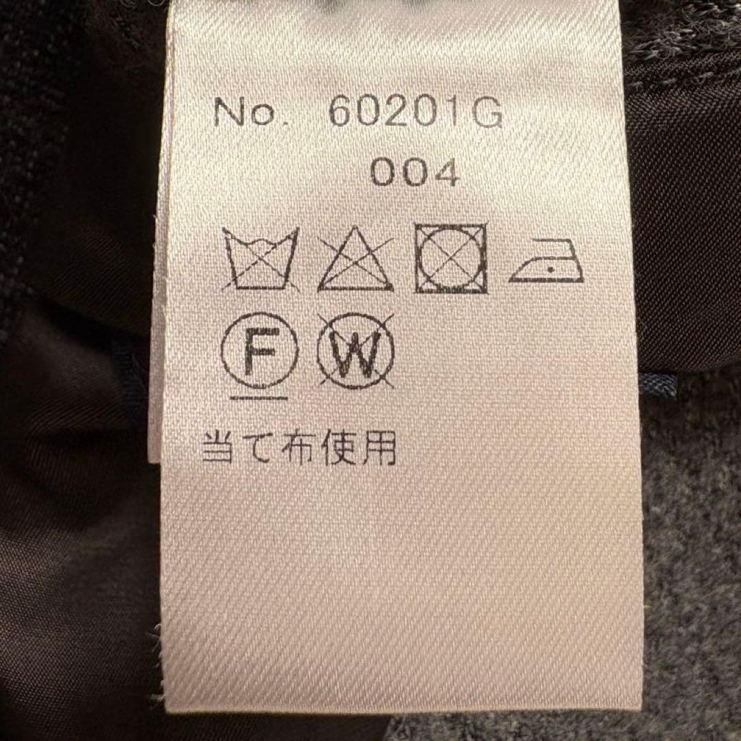 ★美品 3L★ G-stage ニット テーラード ジャケット 2B グレー