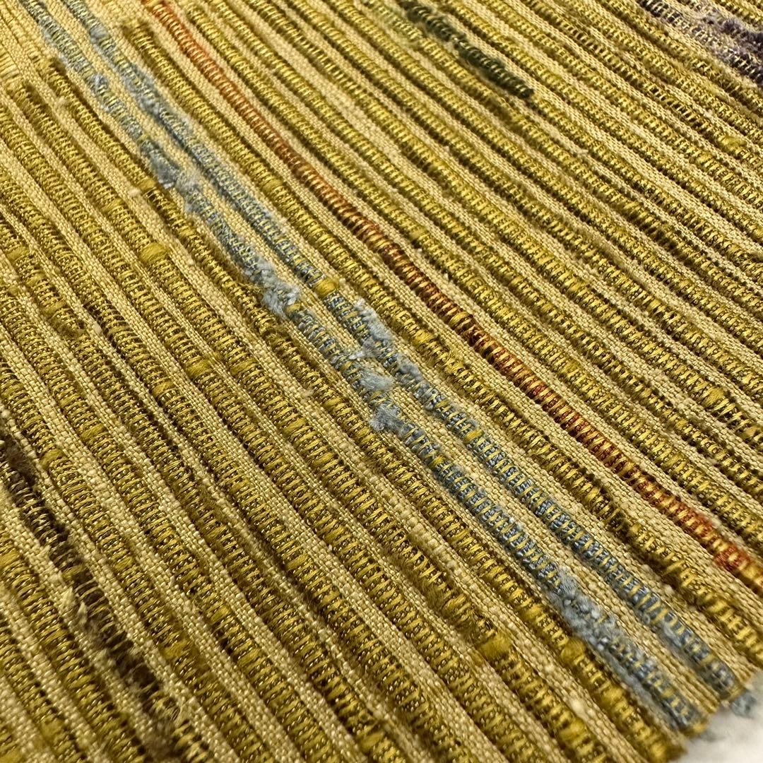 新品 希少 紙布 八寸帯 名古屋帯 紙 裂織 越後 手織 紙布裂織帯 未仕立て品