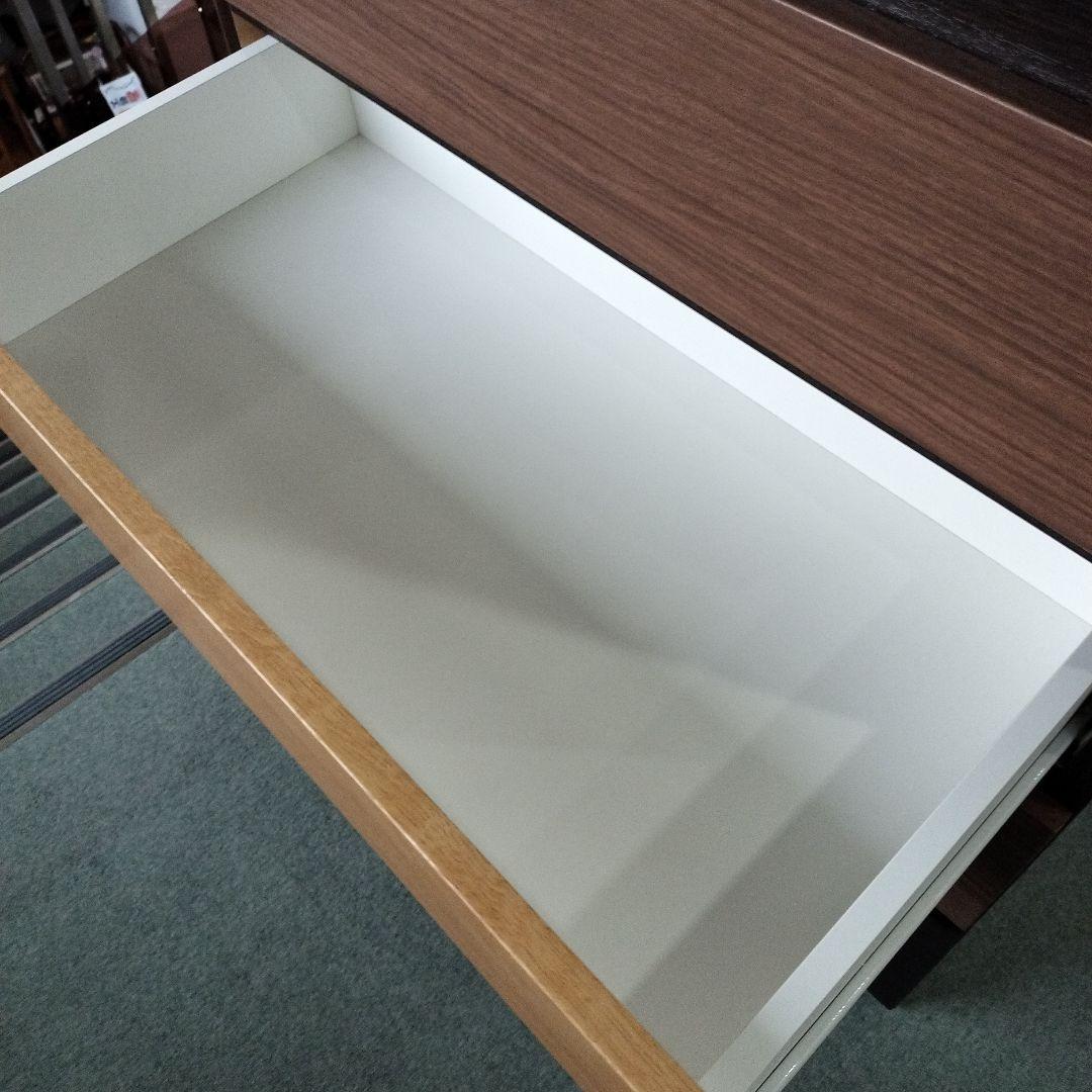 y【美品】ニトリ　ハイチェスト（カレナ80HC DBR）木目調家具