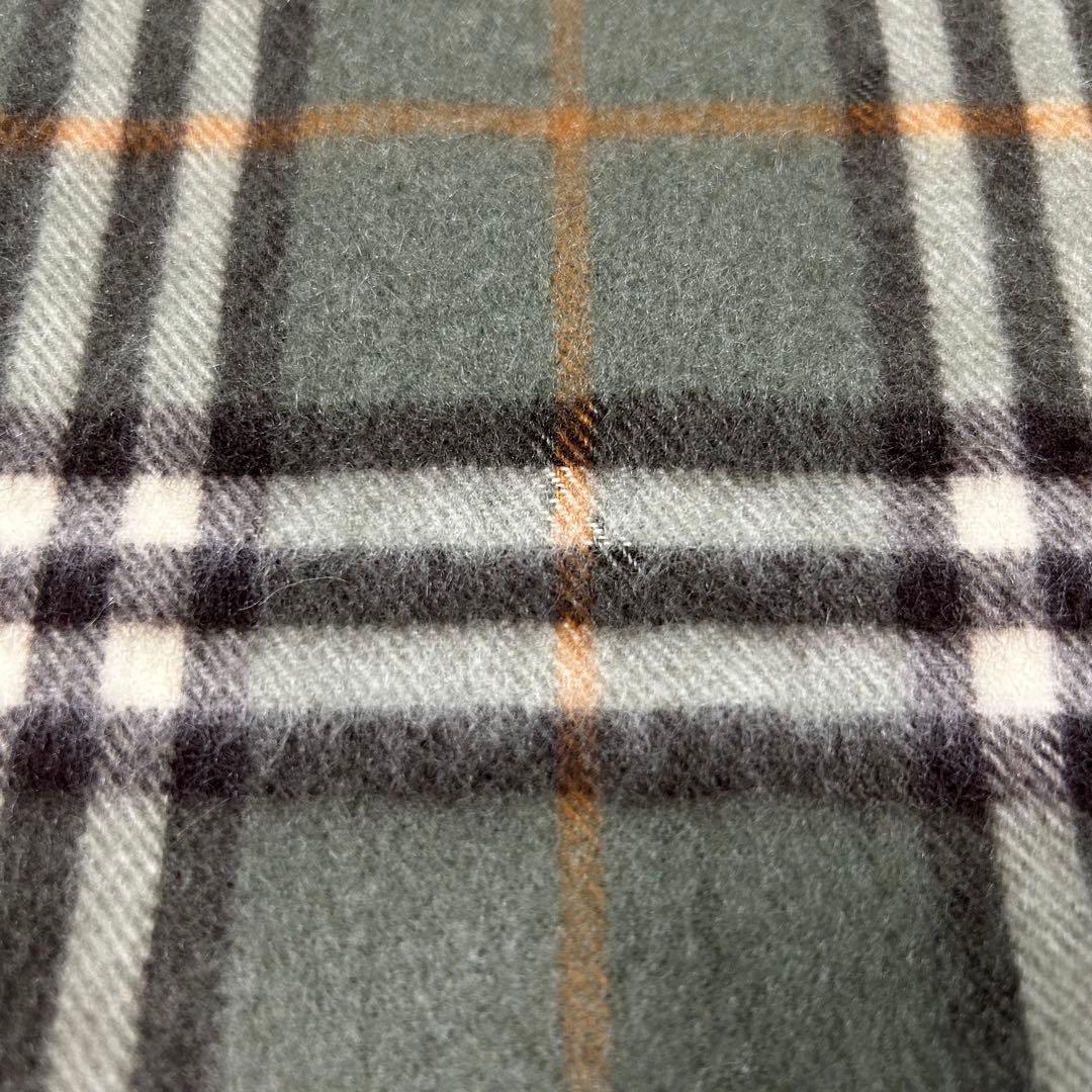 【美品】Burberrys バーバリー マフラー　カシミヤ カーキ　オリーブ