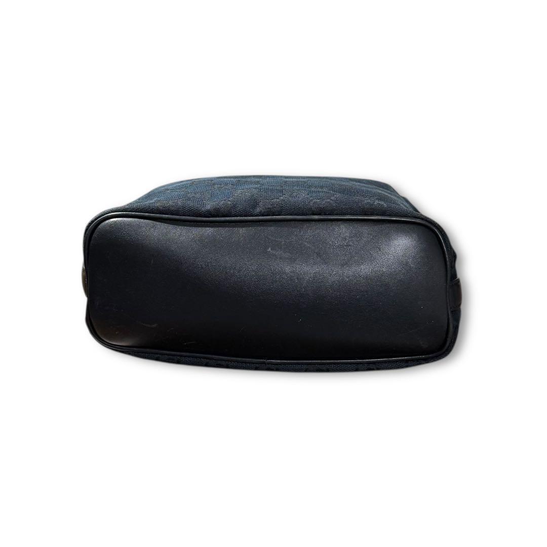 グッチ GGキャンバス ワンショルダー 2way ハンドバッグ レザーハンドル