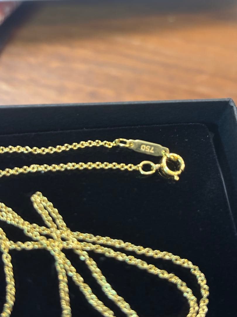 ティファニー　ツイストサークルパールネックレス　k18 廃盤希少品　3.4 g