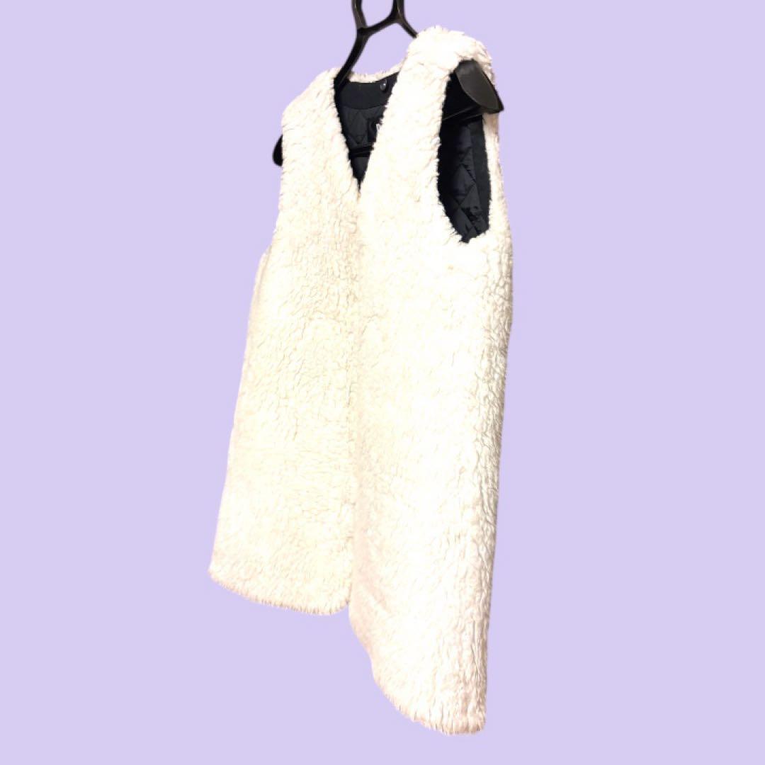 ✨美品・人気✨THE RERACS ボアベスト 38 白 日本製