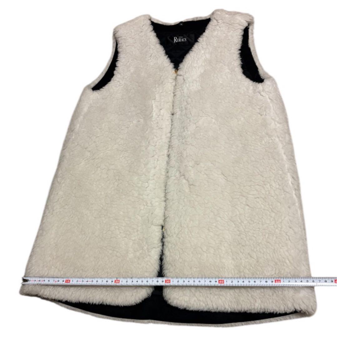 ✨美品・人気✨THE RERACS ボアベスト 38 白 日本製