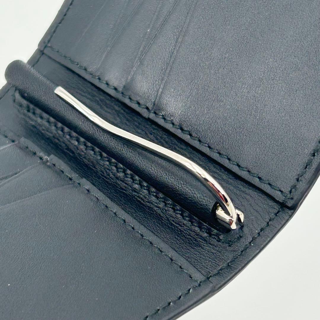 希少/未使用✨グッチ マネークリップ アニマリエ ビー 刺繍 レザー 黒