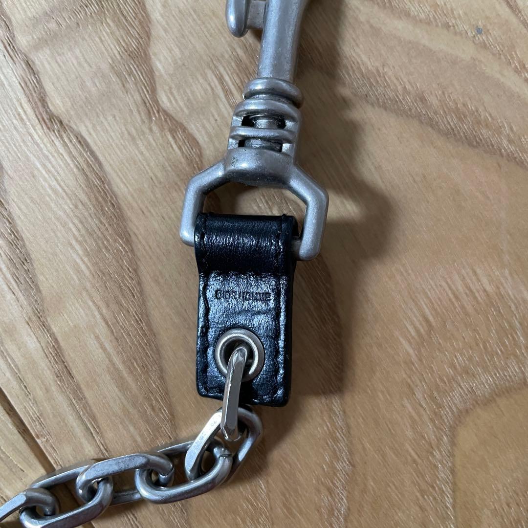 新品 Dior homme ウォレットチェーン エディ スリマン 期 デニム