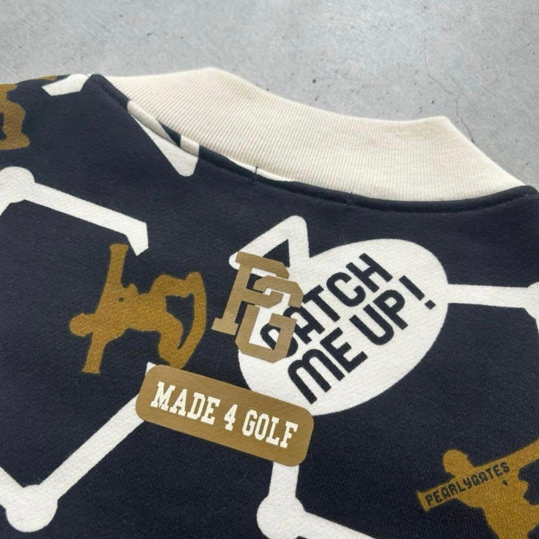 PEARLY GATES 総柄 ダブルジップアップ 裏起毛 ブルゾン サイズ1