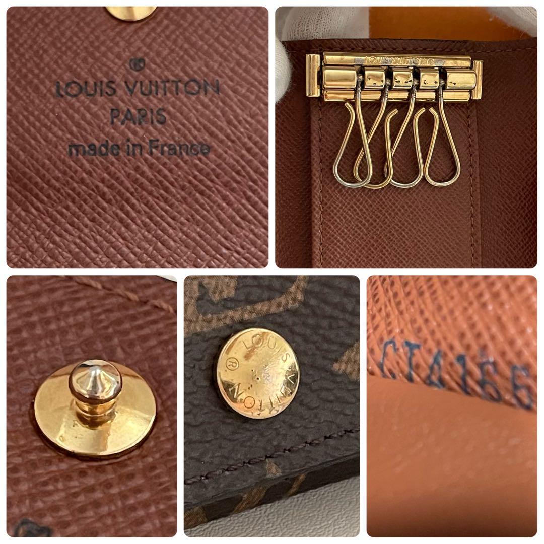 美品　ルイヴィトン　モノグラム　ミュルティクレ4 キーケース　付属品
