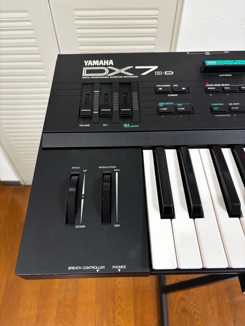 【美品】Yamaha DX7 II-D 純正ケース・説明書・カートリッジ付