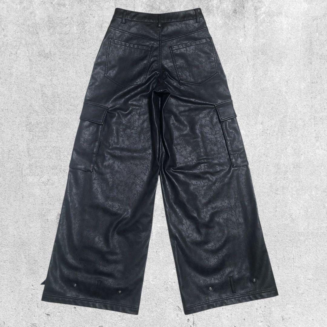 【新品】adidas ADILENIUM シーズン3 フェイクレザーパンツ 26