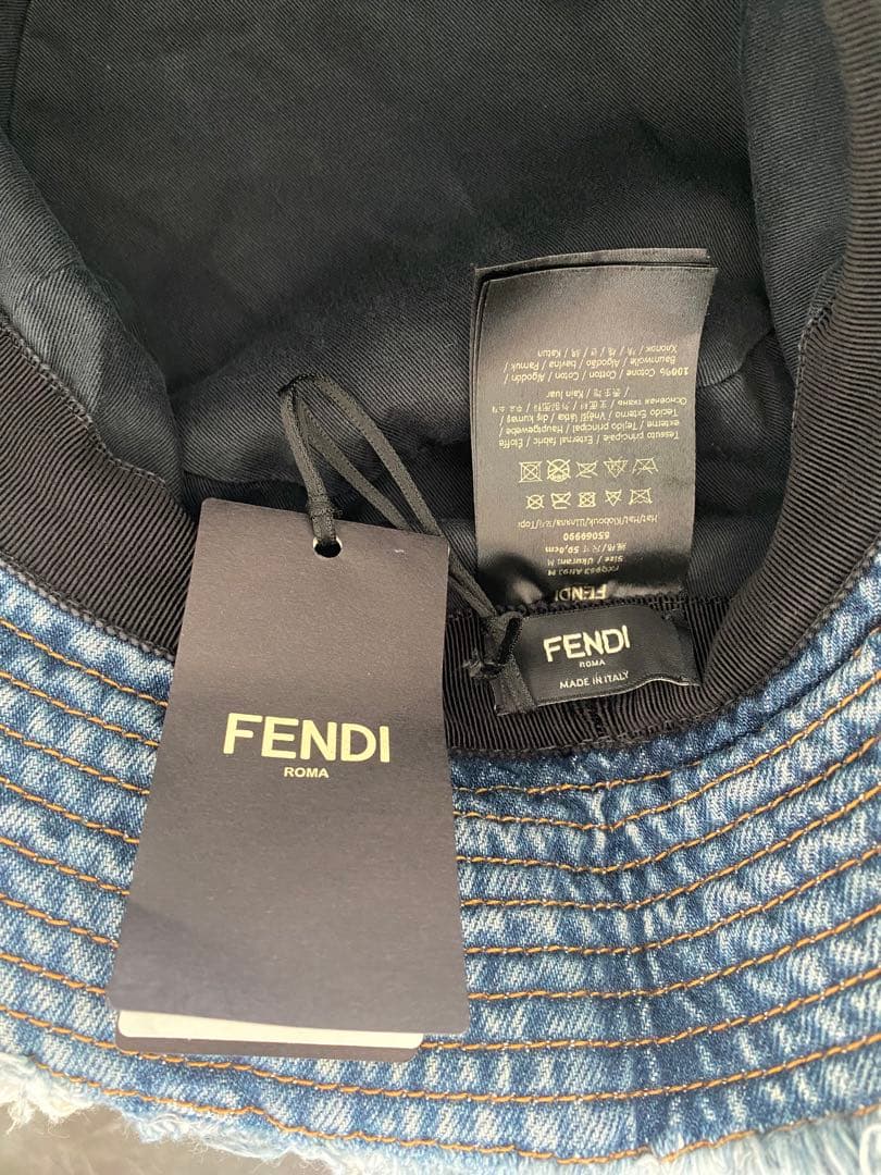 FENDI バケットハット Mサイズ デニム