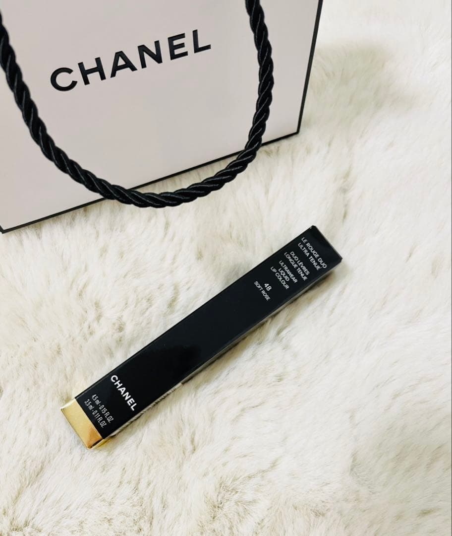 【新品】CHANELシャネル ルルージュデュオウルトラトゥニュ 48ソフトローズ