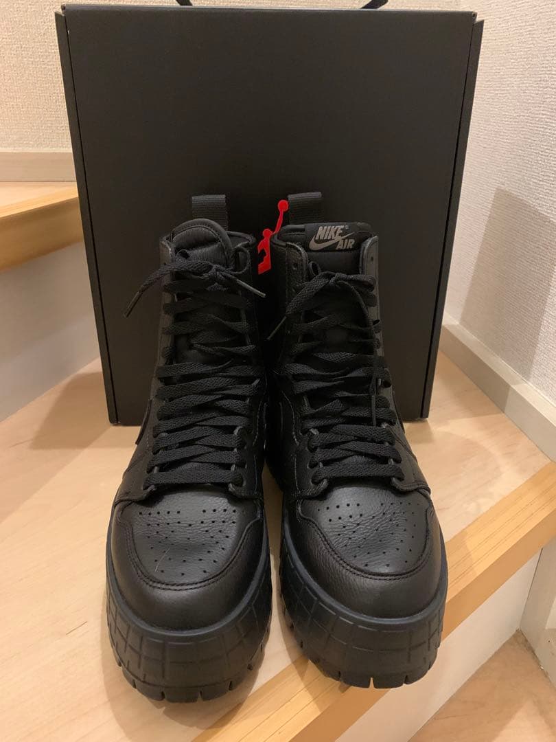 NIKE エアジョーダン1 ブルックリン 黒　25.0