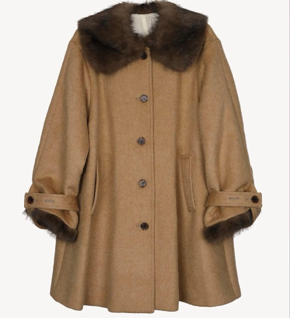 ジャケット・アウター acka fur flare middle coat