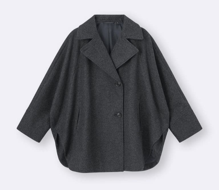 新品　GU　コージーメルトンケープコート Ｌサイズ