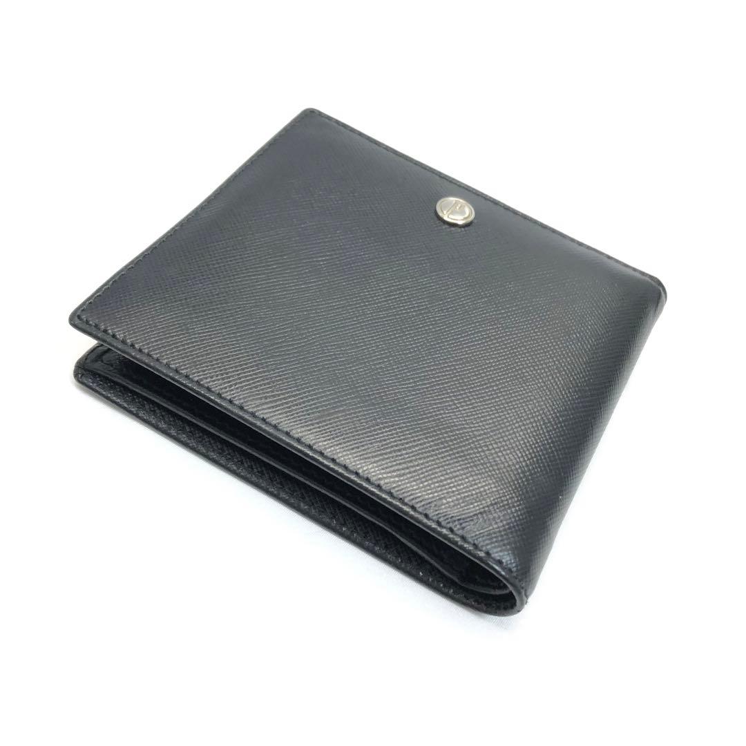 【パプリカ 】　dunhill ダンヒル 二つ折り　財布　ブラック　メンズ