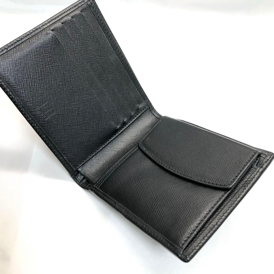 【パプリカ 】　dunhill ダンヒル 二つ折り　財布　ブラック　メンズ