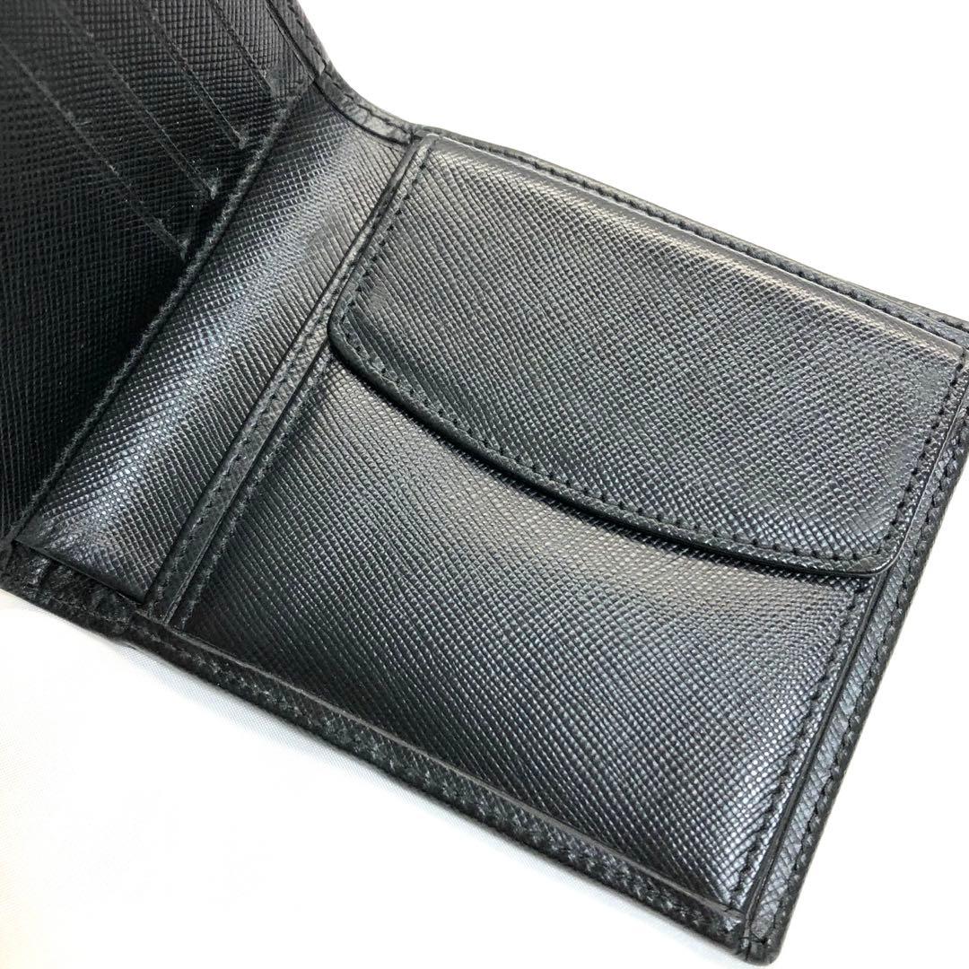 【パプリカ 】　dunhill ダンヒル 二つ折り　財布　ブラック　メンズ