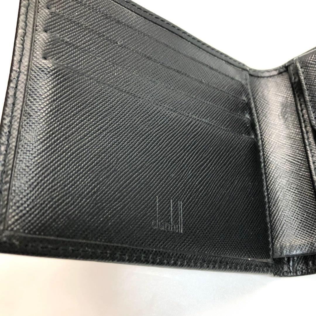 【パプリカ 】　dunhill ダンヒル 二つ折り　財布　ブラック　メンズ