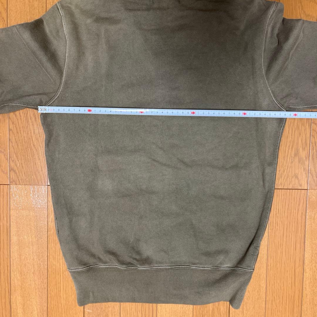 RRL DOUBLE RL コットン フレンチテリーフーディ オリーブ