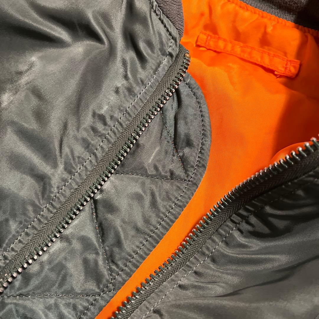 アルファ社　MA-1 エドウィン企画　アメリカ製　カーキ　XL