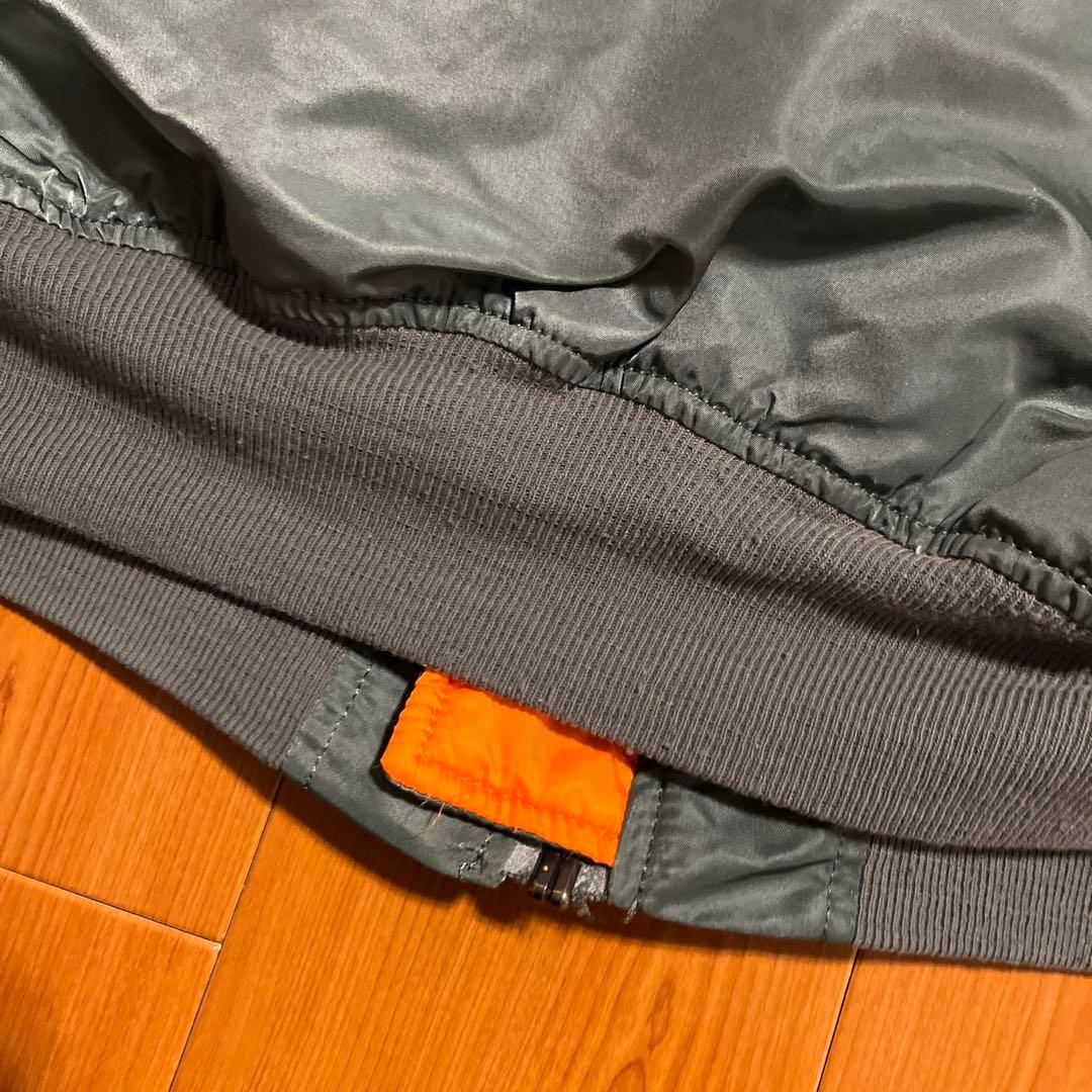 アルファ社　MA-1 エドウィン企画　アメリカ製　カーキ　XL