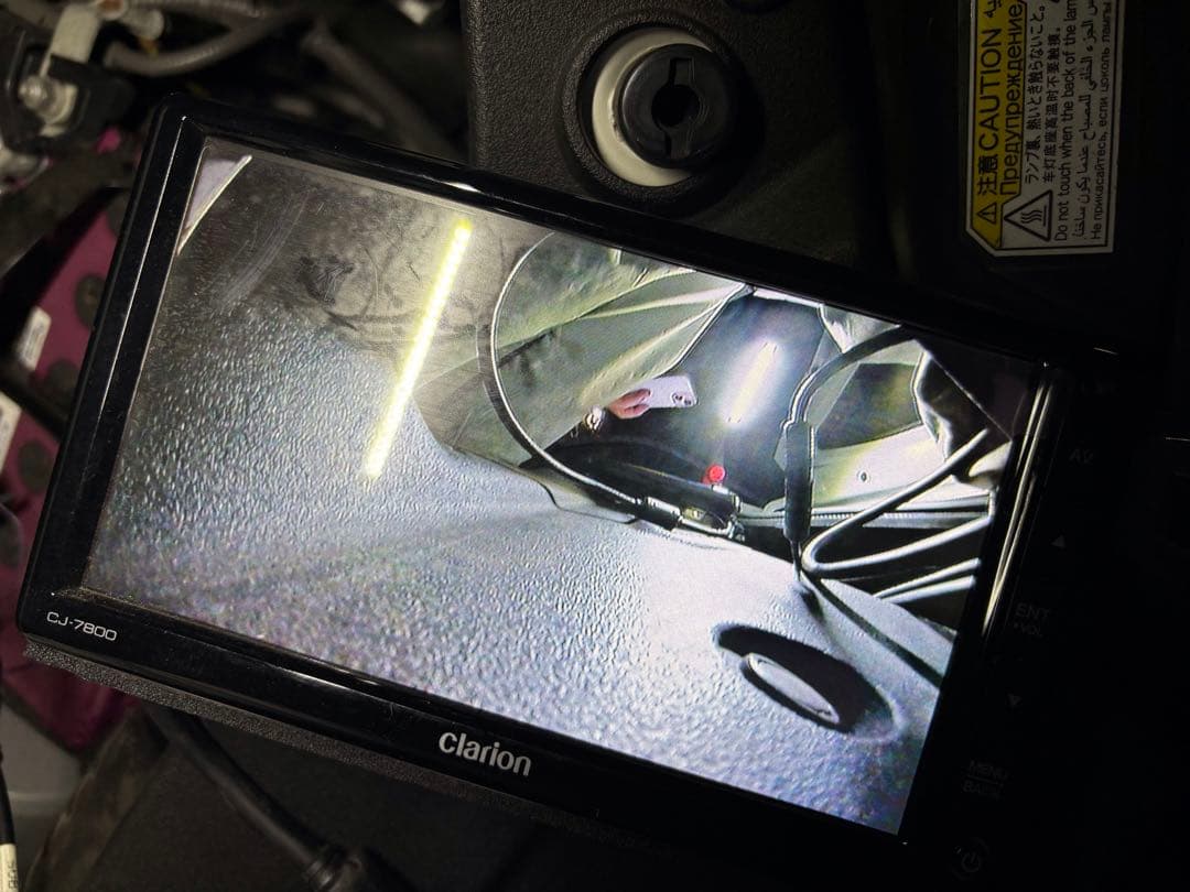 ♪ クラリオン バックモニター CJ-7600 カメラ7202