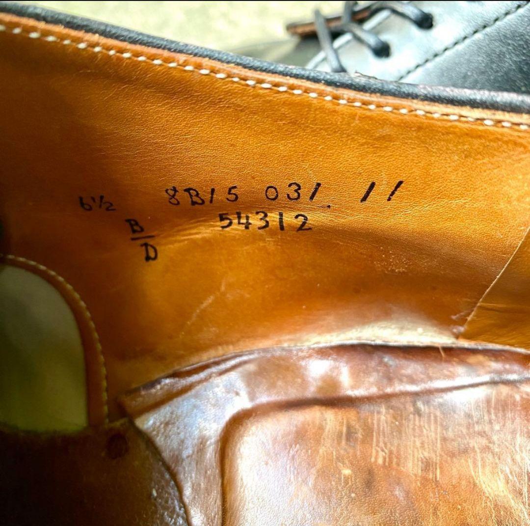 Alden54312　サイズ6.5D　カーフレザー　ブラック　Vチップ