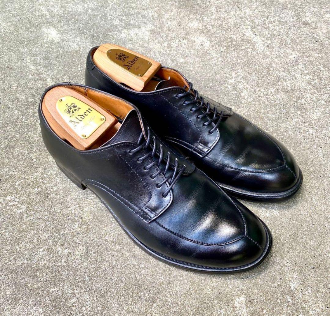 Alden54312　サイズ6.5D　カーフレザー　ブラック　Vチップ