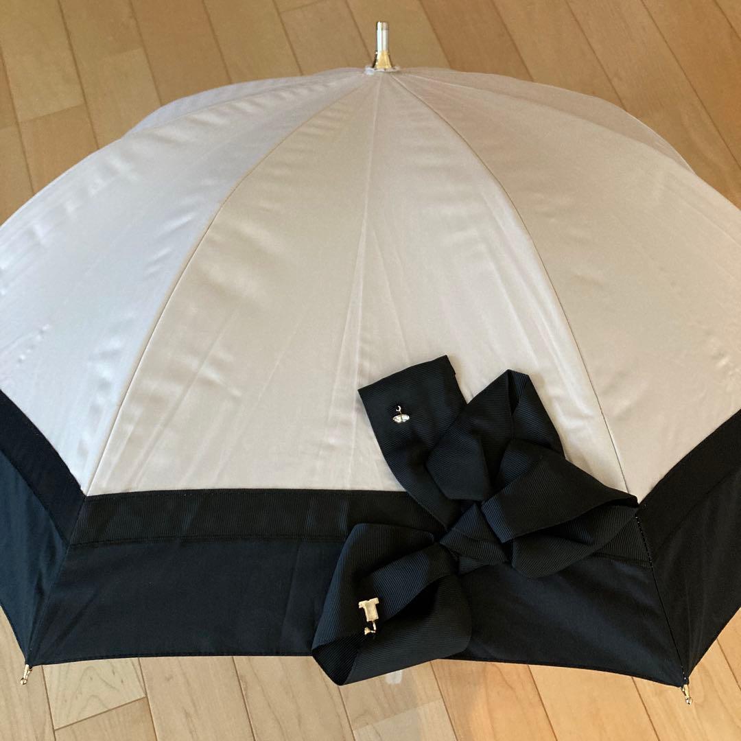 ランバンオンブルー　持ち手付き長傘　晴雨兼用日傘